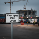 Premium Supplementary Road Sign for Cattle Crossing with Adjustable X-Height and Clear Visibility for Drivers