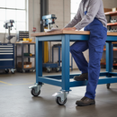 125mm Heavy Duty Braked Swivel Bolt Hole Castor with Elastic