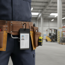 Premium Durable Plastic Removable ID Pocket with Carabiner for Secure Attachment and Versatile Orientation