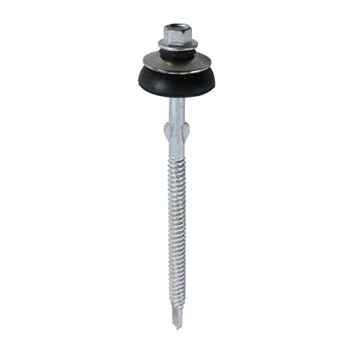 Metal Construction Fibre Cement Board to Light Section Screws - Hex - Self-Drilling - Exterior - Silver Organic - 6.3 x 130