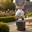 Premium Heavy Duty White Swing Bin Liner 40 Litre - Pack of 500 with Dimensions 325 x 575 x 750mm