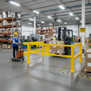 Premium Heavy Duty Railing Gate for Versatile MD and HD Guard Rail Systems with Self-Closing Option