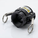 3in BSP Female Cam Lever Coupler with Stainless Steel Arms (view 2)