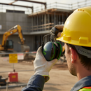 Premium Helmet Mounted Ear Defenders with SNR 26 for Noise Protection in Industrial Applications