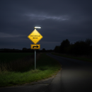 Premium Type A Road Sign Light for 76mm Posts - LED with Anti-Rotational Bracketry and 900mm Height Illumination