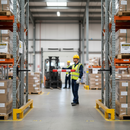 Premium Traffic Guide Post with Retro-Reflective Panels for Enhanced Visibility and Safety in Indoor Environments