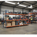 Premium Heavy Duty Longspan Shelving Unit - 2000mm High - Blue & Orange