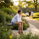 Premium Outdoor Mild Steel Perch Bench - Durable and Stylish Seating for Parks and Public Spaces