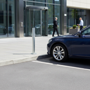 Premium Fixed Galvanised Parking and Security Post with Plastic Cap - 750mm Height for Versatile Applications