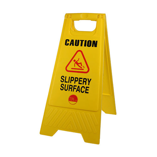 A-Frame Safety Sign - Caution Slippery Surface - 610 x 300 x 30