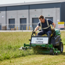 Premium Grass Cutting Supplementary Plate for 750mm Metal Sign Range - Durable Zintec Construction with Retroreflective Face