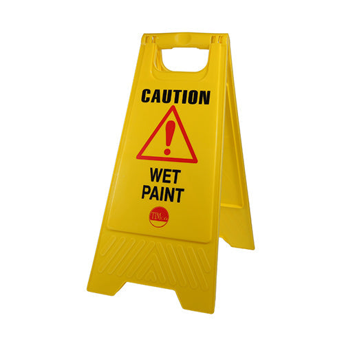 A-Frame Safety Sign - Caution Wet Paint - 610 x 300 x 30