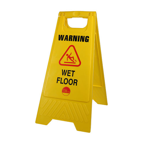 A-Frame Safety Sign - Warning Wet Floor - 610 x 300 x 30