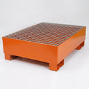 2-Drum Steel Spill Pallet, 330L Capacity, Galvanized & Powder-Coated (view 2)