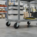 80mm Swivel Bolt Hole Castor with Rubber Tyre for Easy Maneuverability