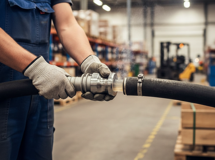 Aluminium Type E Multi Serrated Hosetail Camlock Coupling