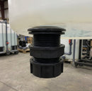 ¾in BSP Male Polypropylene Outlet with Back Nut & Cap