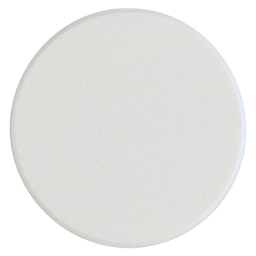Self-Adhesive Cover Caps - Trade Pack - White Matt - 13mm