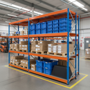 Heavy Duty Industrial Shelving Unit - 2440mm High - 800kg Capacity - Steel