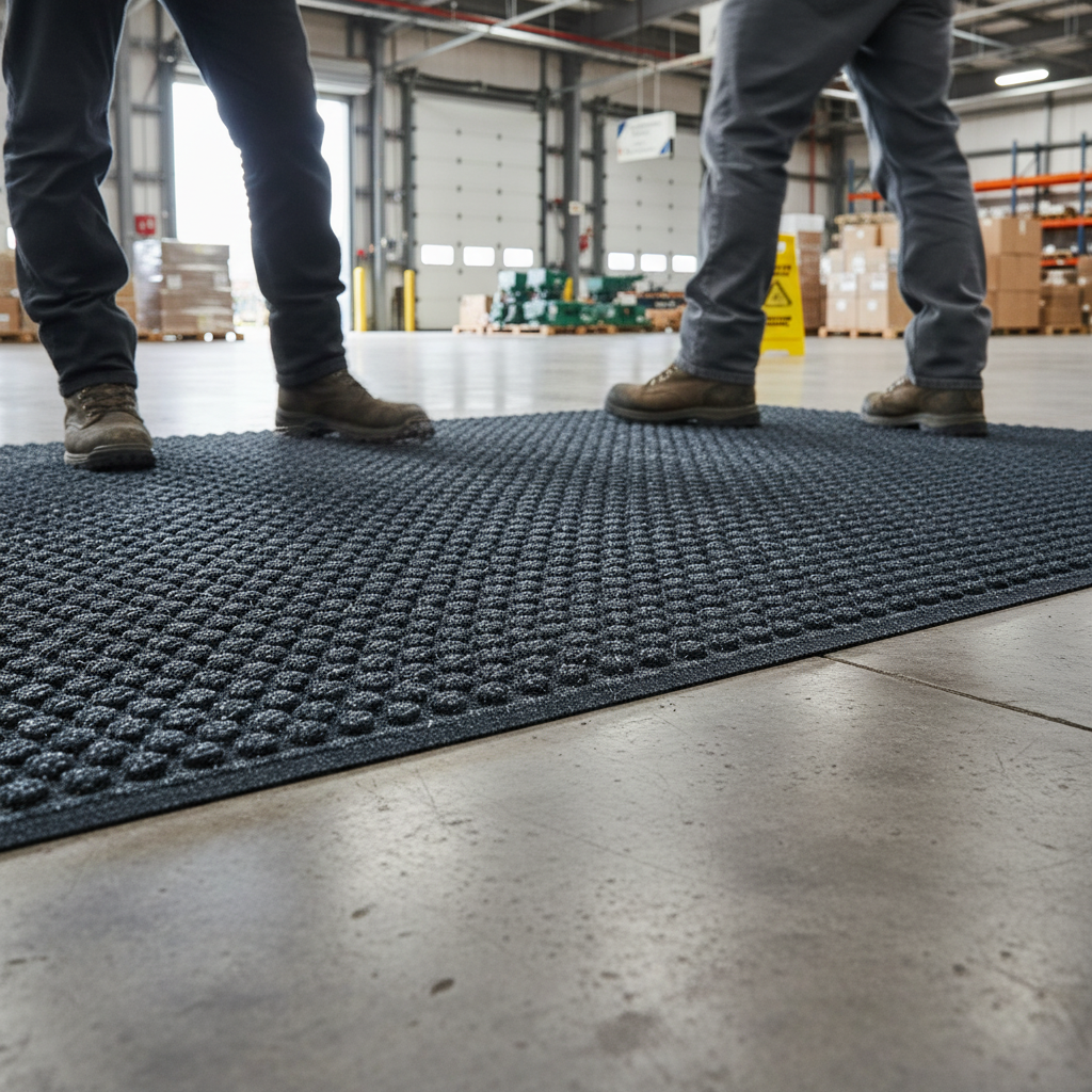 Premium Heavy Duty Super Absorbent Entrance Mat with Anti-Microbial Tr