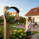 Premium Outdoor Compact Safety Mirror with 180-Degree View - Ideal for T-Junctions and Narrow Crossings