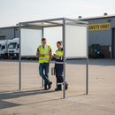 Premium Slimline Small Smoking Shelter - UV-Resistant, Galvanized Steel, Easy Assembly for Outdoor Spaces