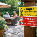 Danger Explosive Atmosphere Signs – 1mm Rigid Plastic – Indoor/Outdoor Use