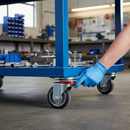 100mm Braked Swivel Plate Castor with Heavy Duty Elastic