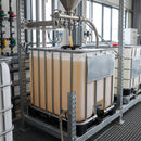 1000 Litre IBC Container, 3in Valve, 400mm Lid, HDPE, Recycled Plastic Pallet