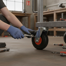 260mm Fixed Plate Heavy Duty Castor with Puncture Proof Wheel