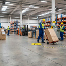 Premium Slip-Resistant Floor Sign - 430mm Black Triangle with Exclamation Mark for Workplace Safety