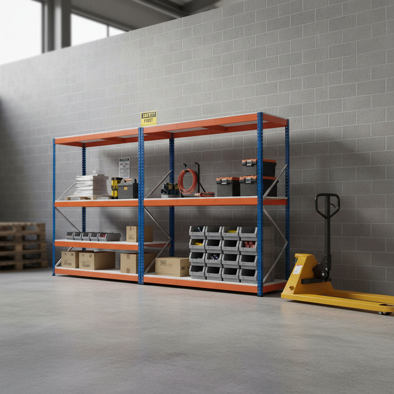 Heavy Duty Melamine Industrial Shelving - 1677mm High - 400kg Capacity