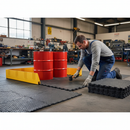 Premium Interlocking Tuff Base Tiles for Fuel and Chemical Spill Containment (200x200cm) (Pack of 16)