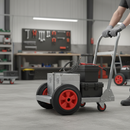 160mm Diameter Heavy Duty Rubber Wheel with Roller Bearing