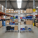 Premium Chrome Wire Shelving Bay Connectors - Pack of 2