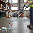Premium Heavy Duty Litter Picker with Straight Handle - 35" Long, Wide Jaw Opening for Easy Pickup