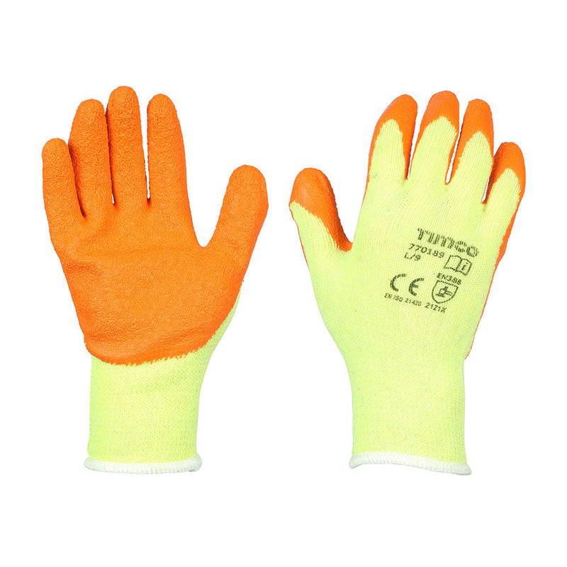 Eco-Grip Gloves - Crinkle Latex Coated Polycotton - Multi Pack - Large