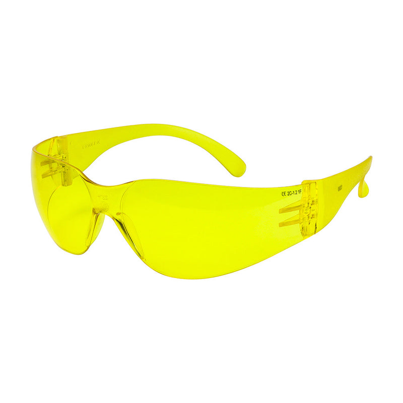 Standard Safety Glasses - Amber - One Size