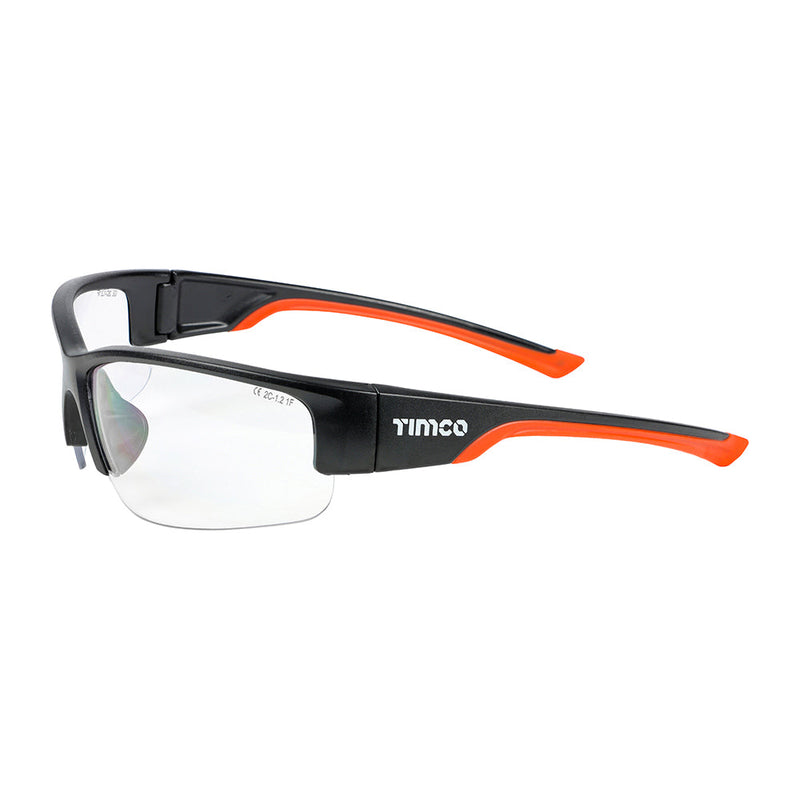 Premium Safety Glasses - Clear - One Size