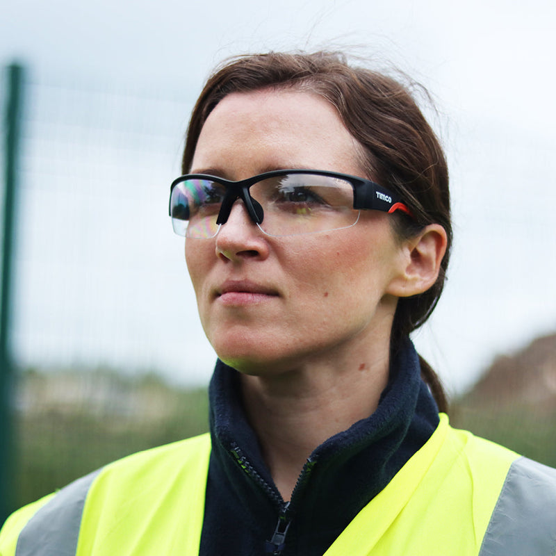 Premium Safety Glasses - Clear - One Size