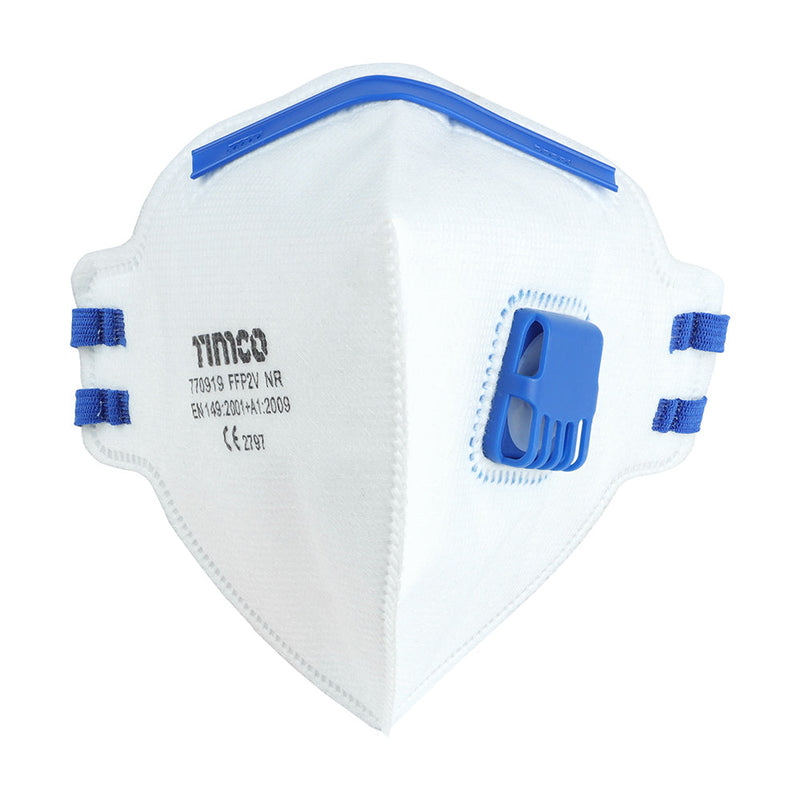 FFP2 Fold Flat Masks with Valve - One Size