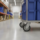 100mm Diameter Premium Elastic Rubber Tyred Wheel with Aluminium Centre