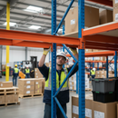 4x Heavy Duty Shelving Support Beams for Industrial Units