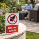 Do Not Touch Safety Sign – 1mm Rigid Plastic – Indoor/Outdoor