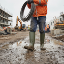 Premium Non-Safety Wellingtons - 100% Waterproof Green Boots for Farming Applications