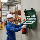 Premium Medium Economy Workplace First Aid Kit - Compliant with British Standards for Small Businesses and Minor Injuries