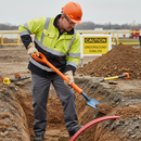 Premium Insulated Cable Layer Treaded Shovel - Ideal for Live Working Applications with Enhanced Digging Performance