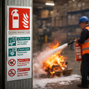 Alcohol Resistant Foam Fire Extinguisher Sign – Portrait – Durable Material – Safety Compliance