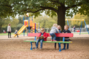 Premium Junior Bench 1.5m for Nursery School - Durable Steel and Hardwood Construction with Vibrant Colors