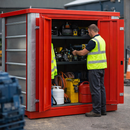 Secure Storage Unit – 2075mm x 2075mm x 2255mm – Steel Construction – Industrial Use